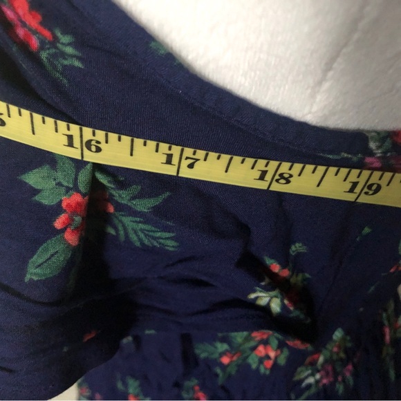Peyton & Parker Navy Blue Floral Dress Size Small - Picture 7 of 10